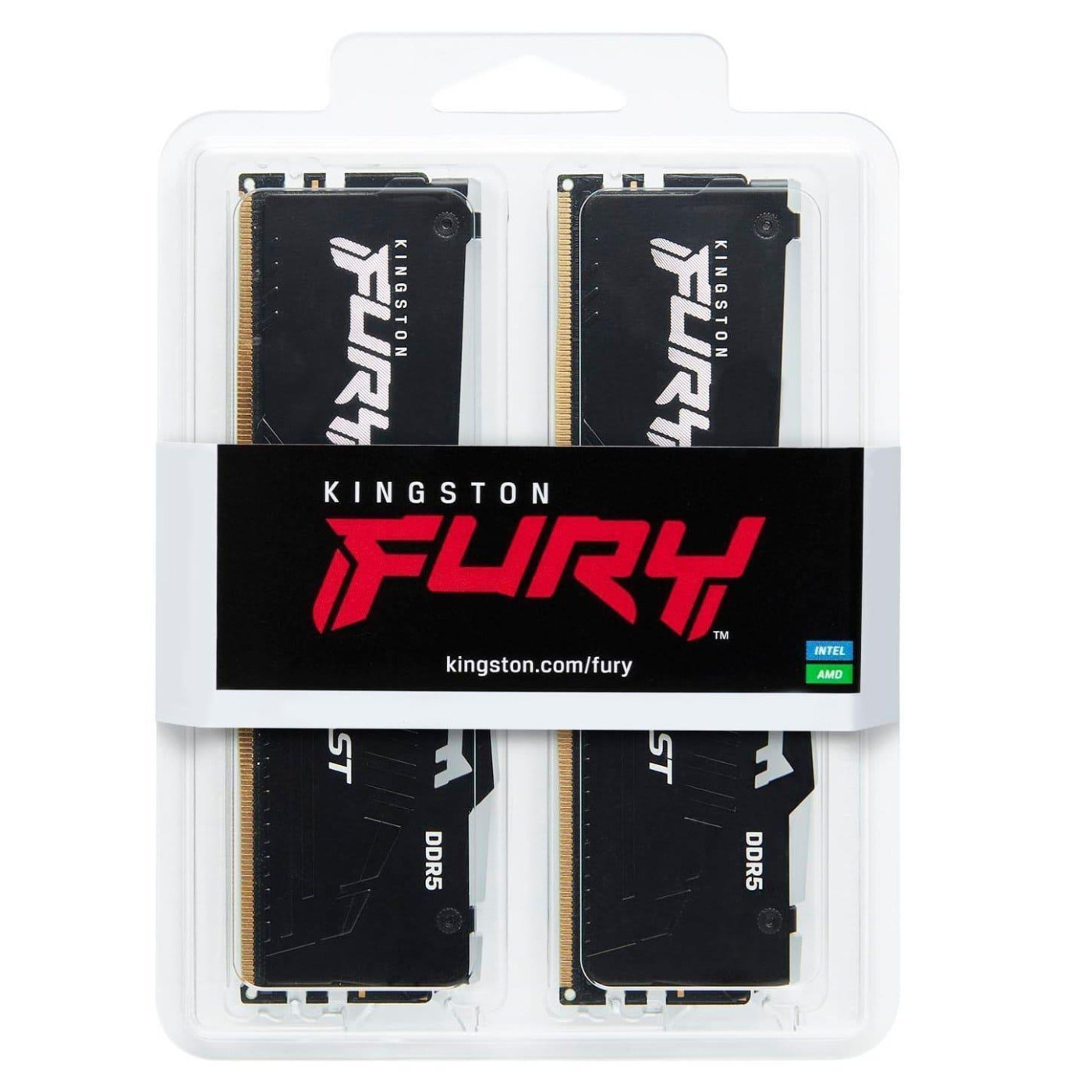 Модуль пам'яті Kingston Fury DDR5 32GB (2x16) 6000Mhz Beast Black RGB EXPO/ХMP 3.0 (KF560C36BBE2AK2-32)