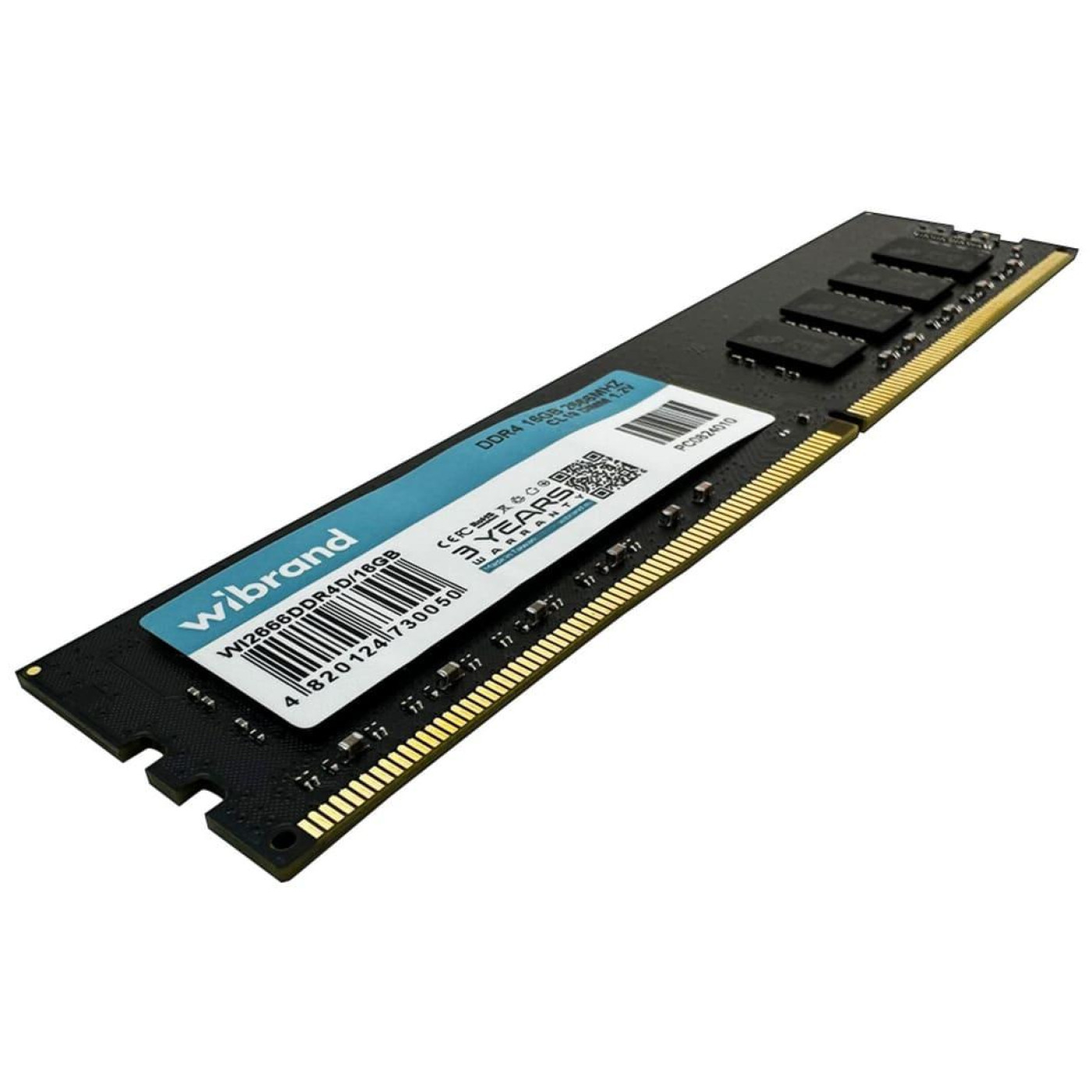 Модуль пам'яті Wibrand DDR4 16GB 2666MHz CL19 (WI2666DDR4D/16GB)