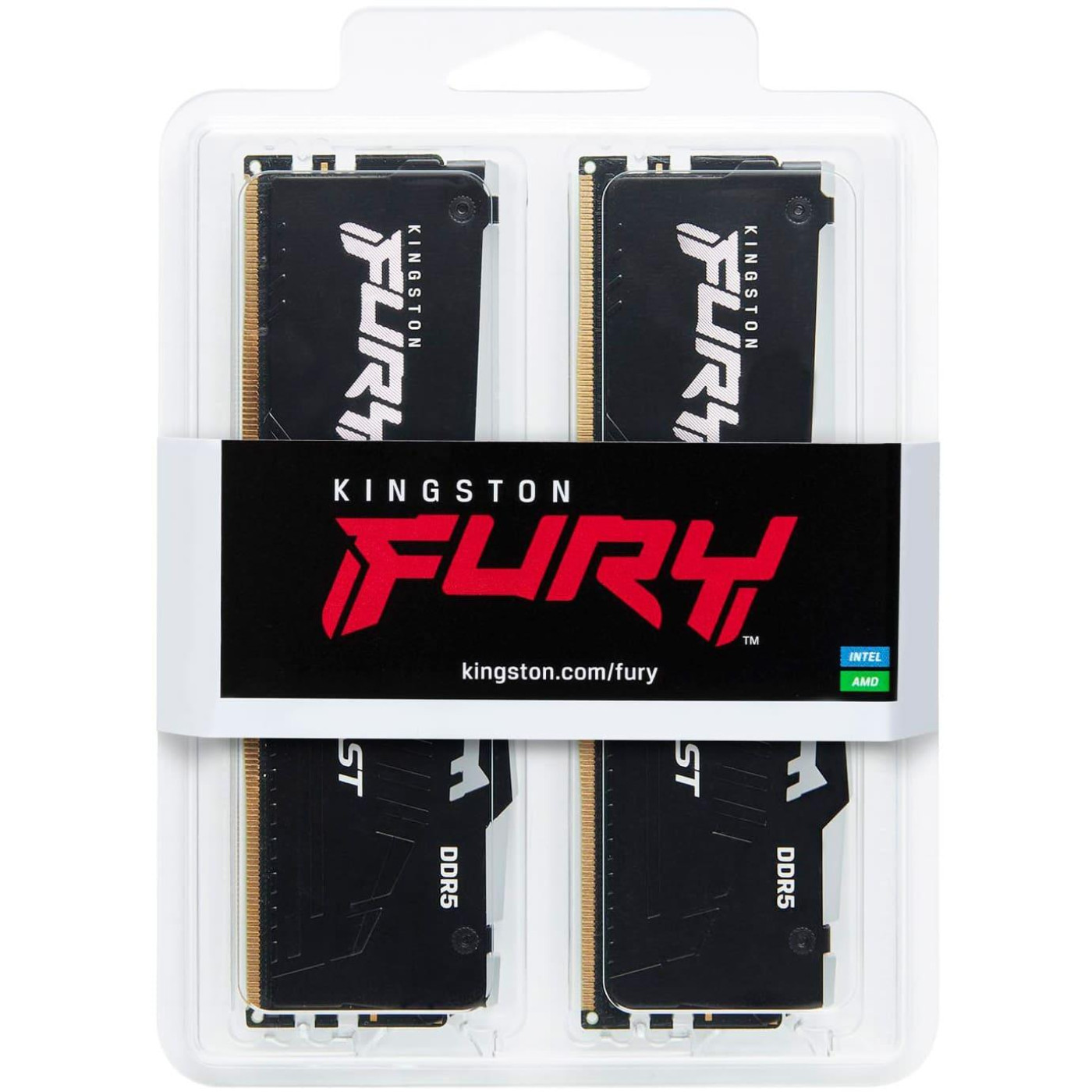 Модуль пам'яті Kingston Fury DDR5 64GB (2x32) 6000MHz Beast RGB (KF560C36BBEAK2-64)