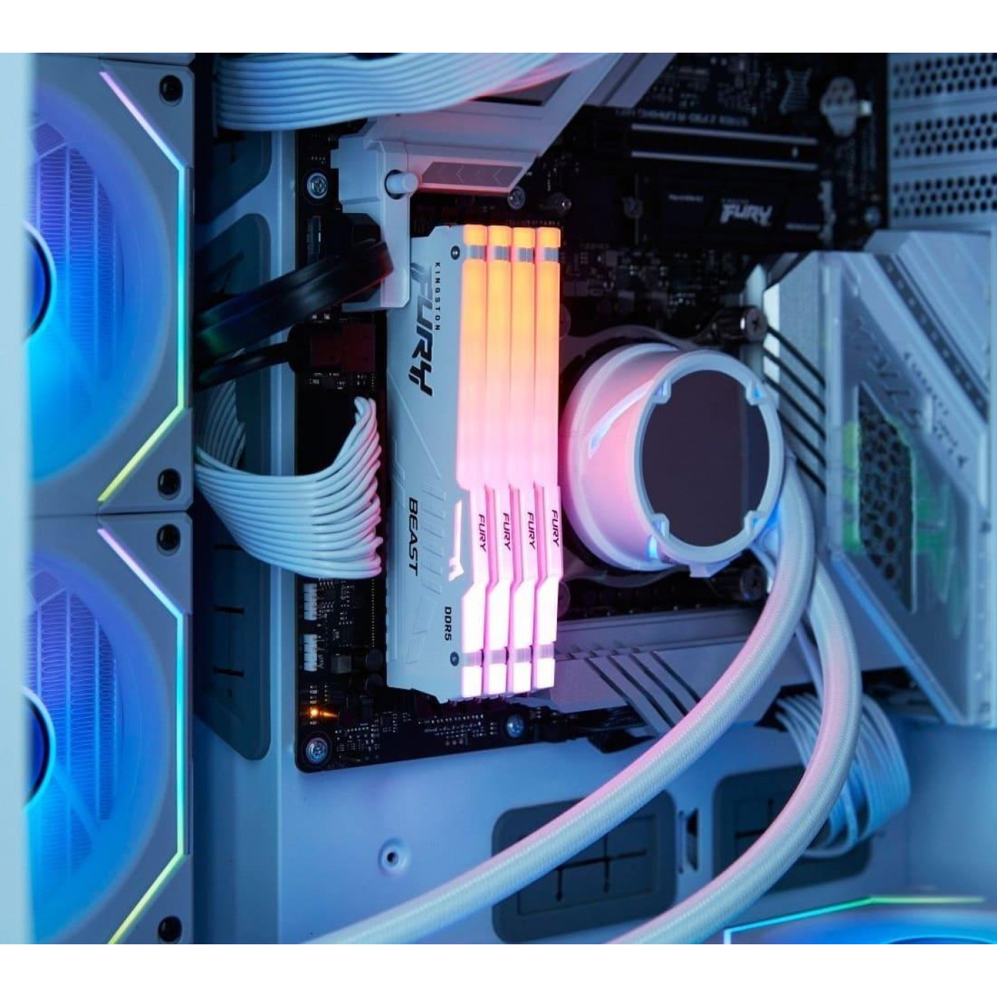 Модуль пам'яті Kingston Fury DDR5 16GB 5600MHz Beast White RGB XMP (KF556C40BWA-16)