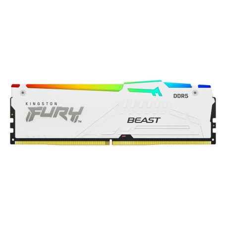 Модуль памяти Kingston Fury DDR5 32GB 5600MHz Beast White RGB XMP (KF556C40BWA-32)