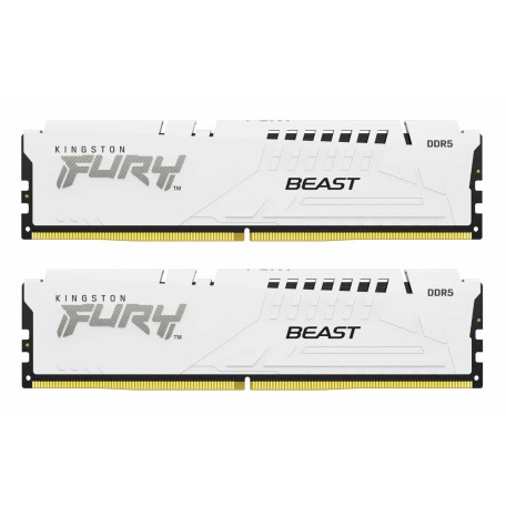 Модуль пам'яті Kingston Fury DDR5 64GB (2x32) 6000Mhz Beast White EXPO (KF560C36BWEK2-64)