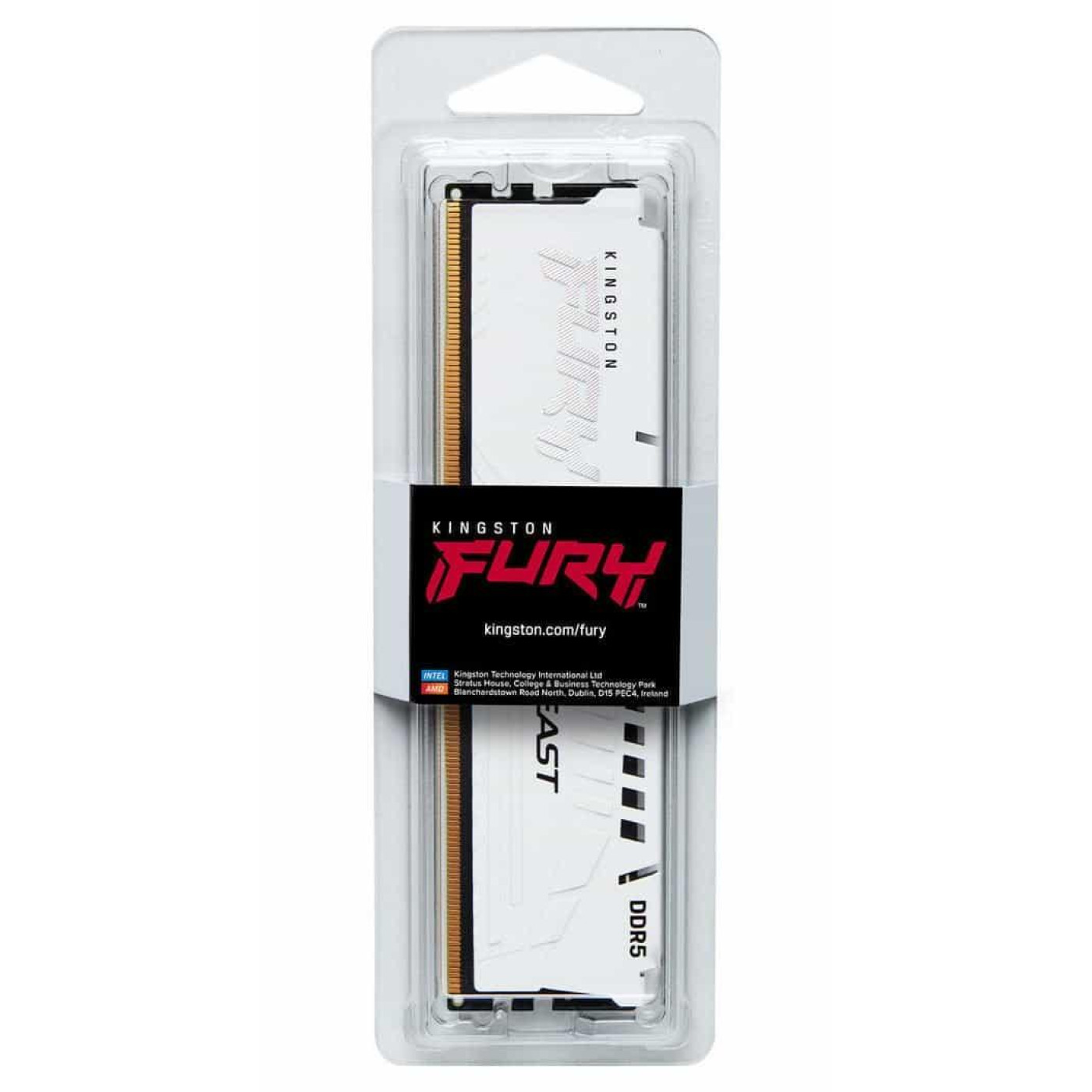 Модуль пам'яті Kingston Fury DDR5 64GB (2x32) 6000Mhz Beast White EXPO (KF560C36BWEK2-64)