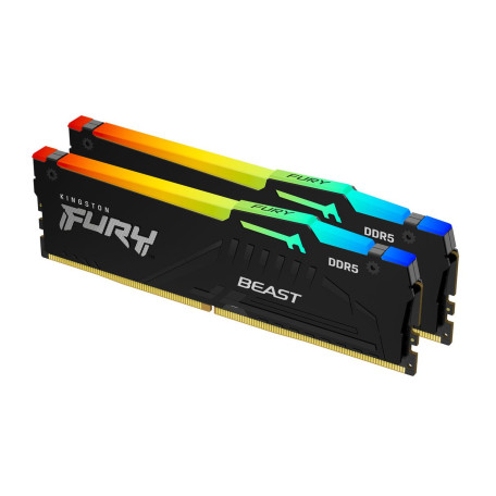 Модуль памяти Kingston Fury DDR5 32GB (2x16) 5600MHz Beast RGB (KF556C36BBEAK2-32)