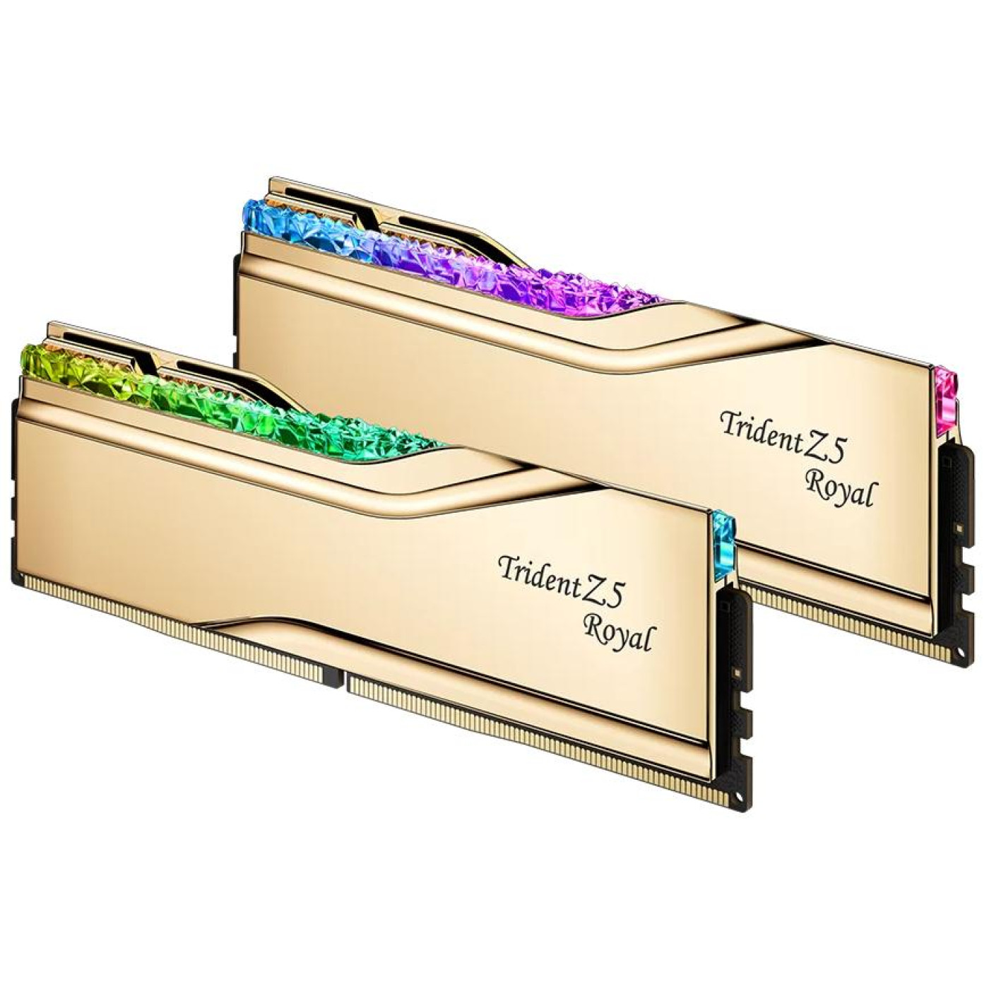 Модуль памяти G.Skill DDR5 32Gb (2x16) Trident Z5 6000Mhz Royal Gold (F5-6000J2836G16GX2-TR5G)