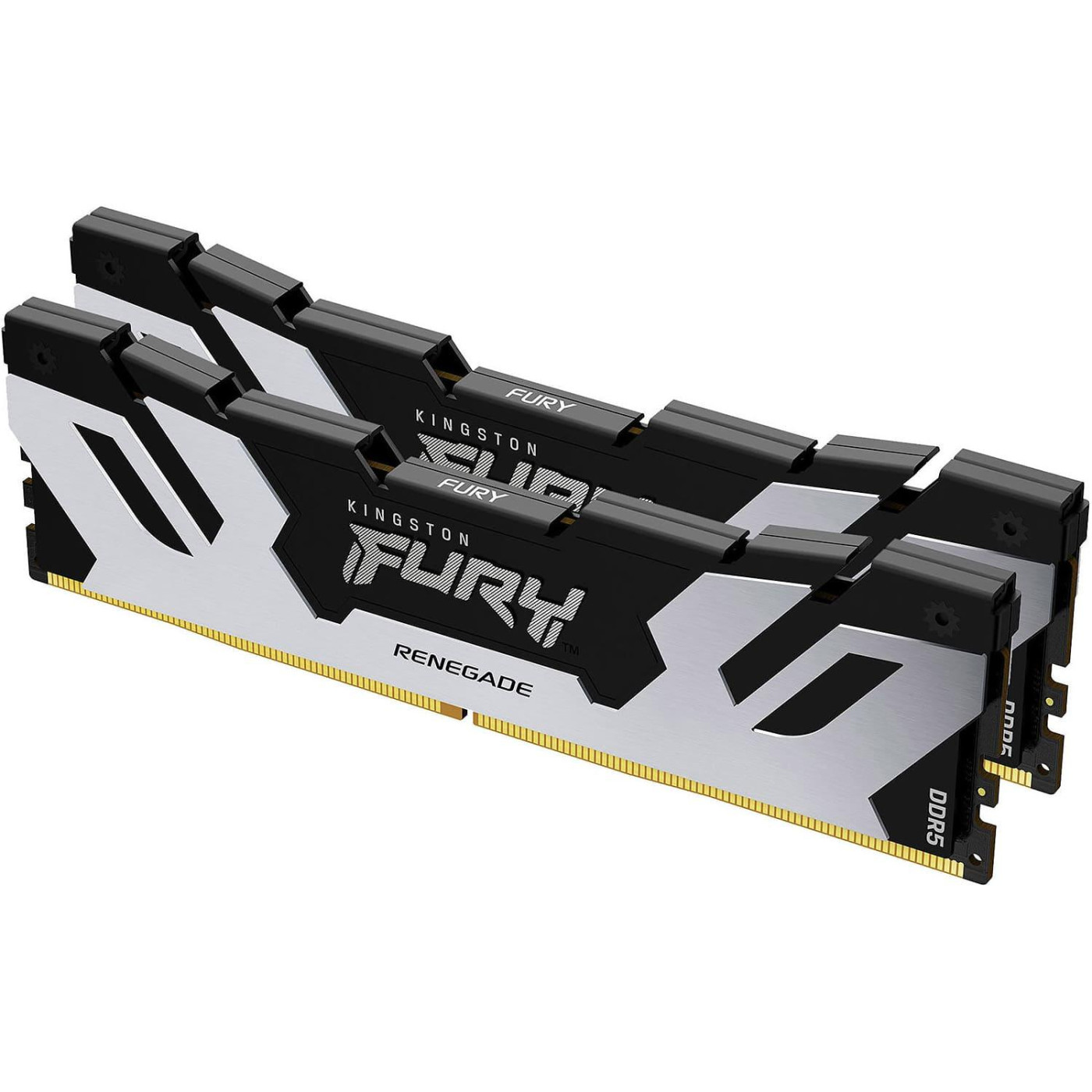 Модуль пам'яті Kingston Fury DDR5 32GB (2x16) 7200MHz Renegade Silver XMP (KF572C38RSK2-32)