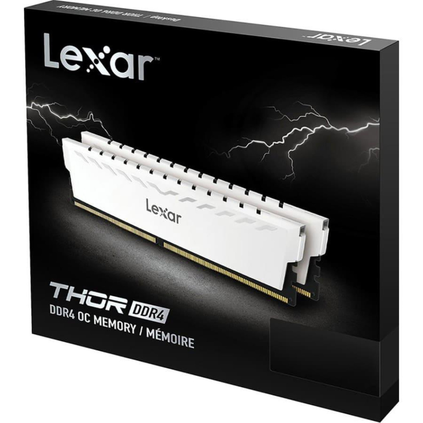 Модуль пам'яті Lexar DDR4 16GB (2x8) THOR 3600MHz White heatsink (LD4BU008G-R3600GDWG)