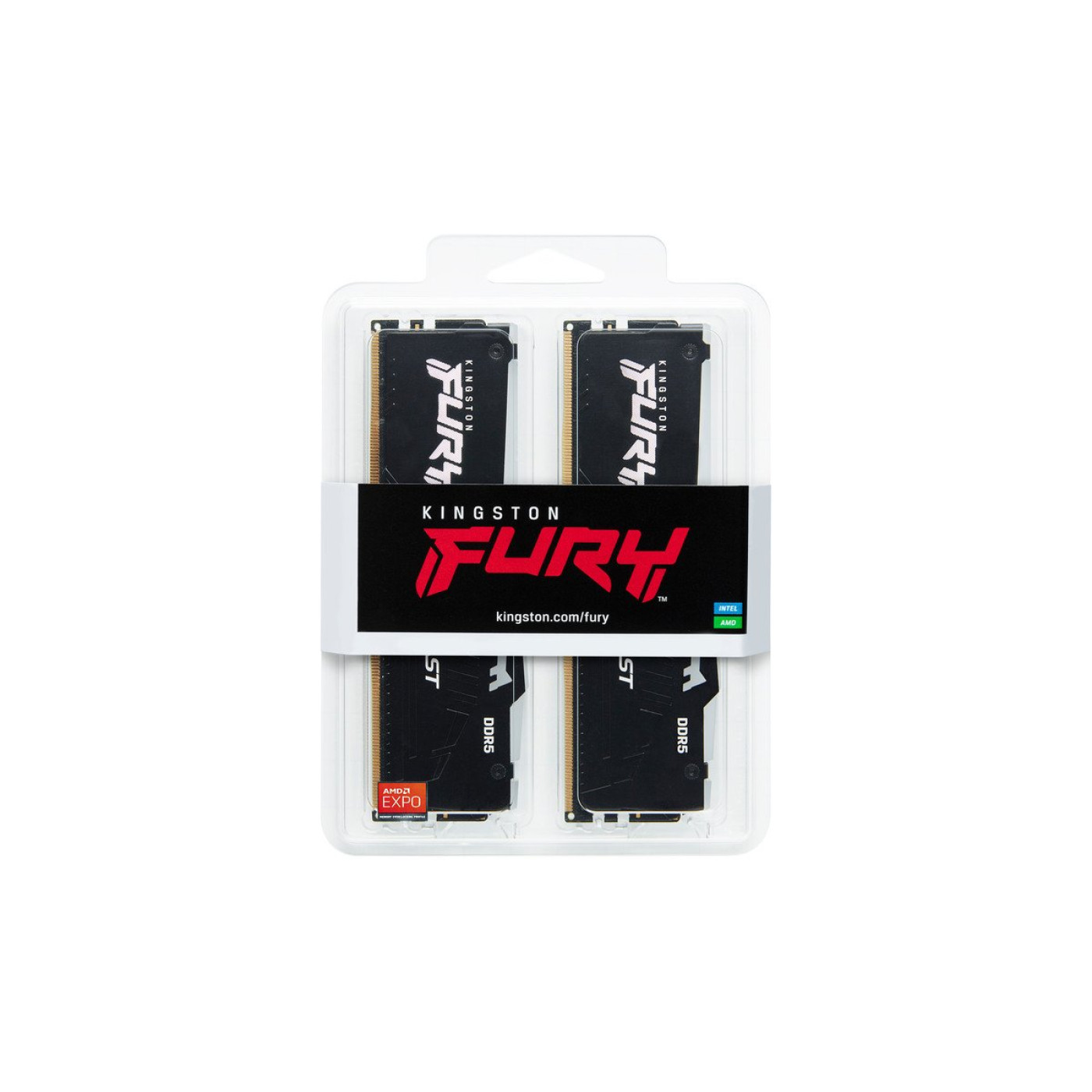 Модуль памяти Kingston Fury DDR5 32GB (2x16) 5600MHz Beast RGB (KF556C36BBEAK2-32)