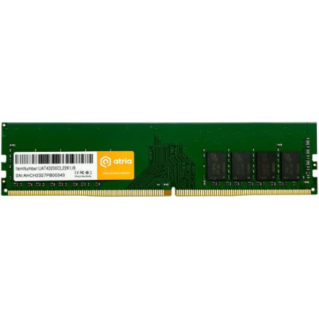 Модуль пам'яті ATRIA DDR4 8Gb 3200MHz UAT43200CL22K1/8 (UAT43200CL22K1/8)