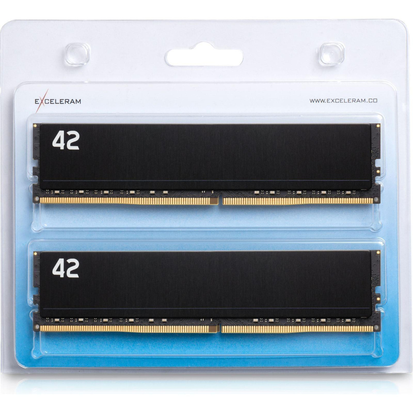 Модуль пам'яті Exceleram DDR4 32GB (2x16) 2666MHz 42-Series (E-42-001D-32)