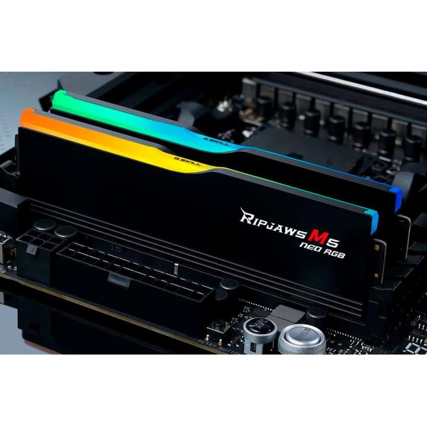 Модуль памяти G.Skill DDR5 32GB (2x16) Ripjaws M5 Neo 6000Mhz RGB Black AMD EXPO (F5-6000J3636F16GX2-RM5NRK)