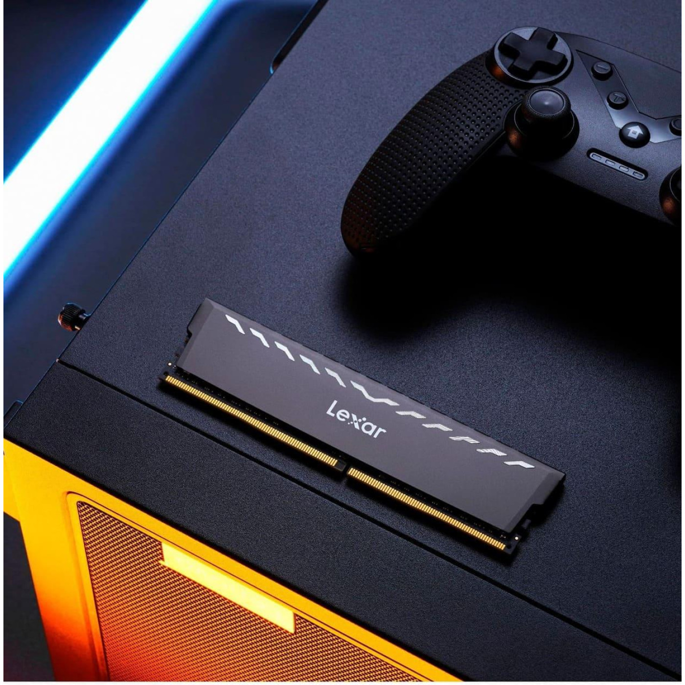 Модуль пам'яті Lexar DDR4 16GB (2x8) Thor Black 3600MHz (LD4U08G36C18LG-RGD)