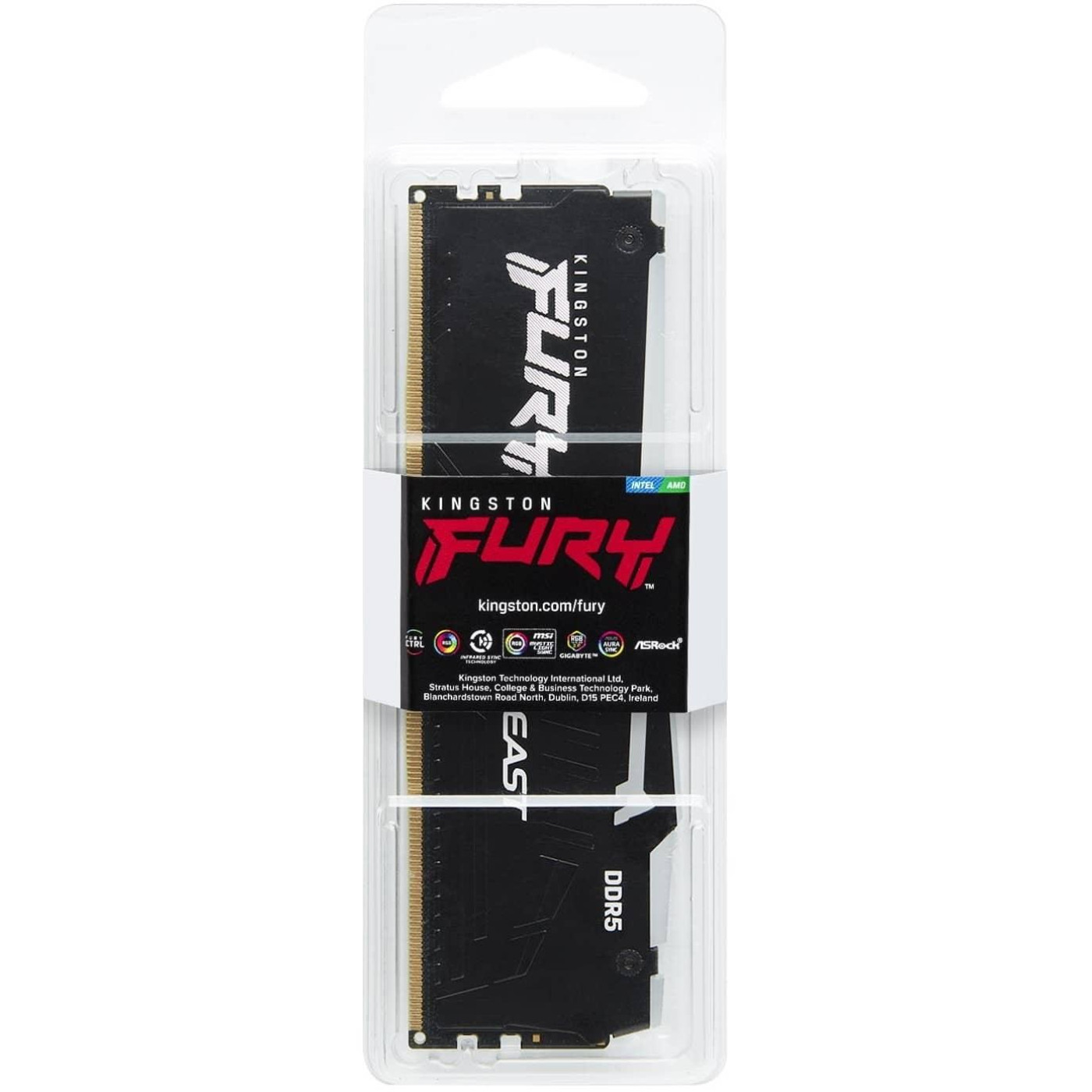 Модуль пам'яті Kingston Fury DDR5 32GB 6000MHz Beast RGB (KF560C36BBEA-32)