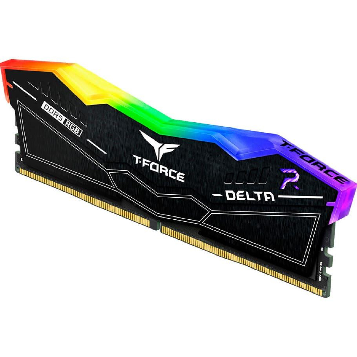 Модуль пам'яті Team DDR5 16GB (2x8) T-Force Delta 6000MHz RGB Black (FF3D516G6000HC38ADC01)