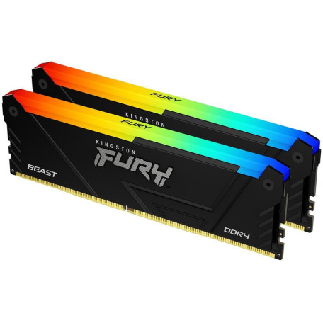 Модуль памяти Kingston Fury DDR4 32GB (2x16) 3600MHz Beast RGB (KF436C18BB2AK2/32)