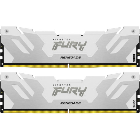 Модуль пам'яті Kingston DDR5 48GB (2x24) Fury 8000Mhz Renegade White (KF580C38RWK2-48)