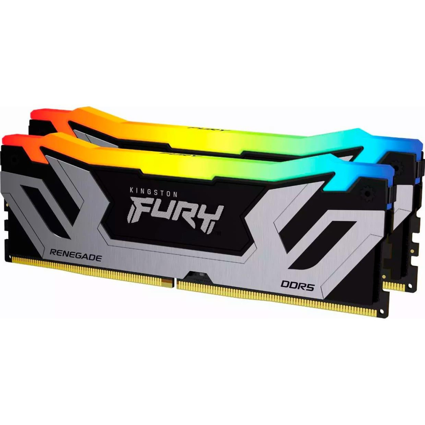 Модуль пам'яті Kingston DDR5 48GB (2x24) Fury 8800Mhz Renegade RGB Silver (KF588CU42RSAK2-48)