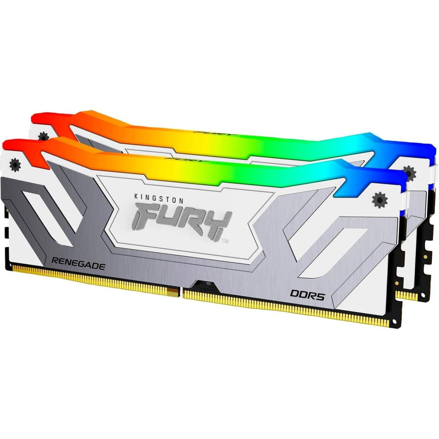Модуль пам'яті Kingston DDR5 48GB (2x24) Fury 8800Mhz Renegade RGB White (KF588CU42RWAK2-48)