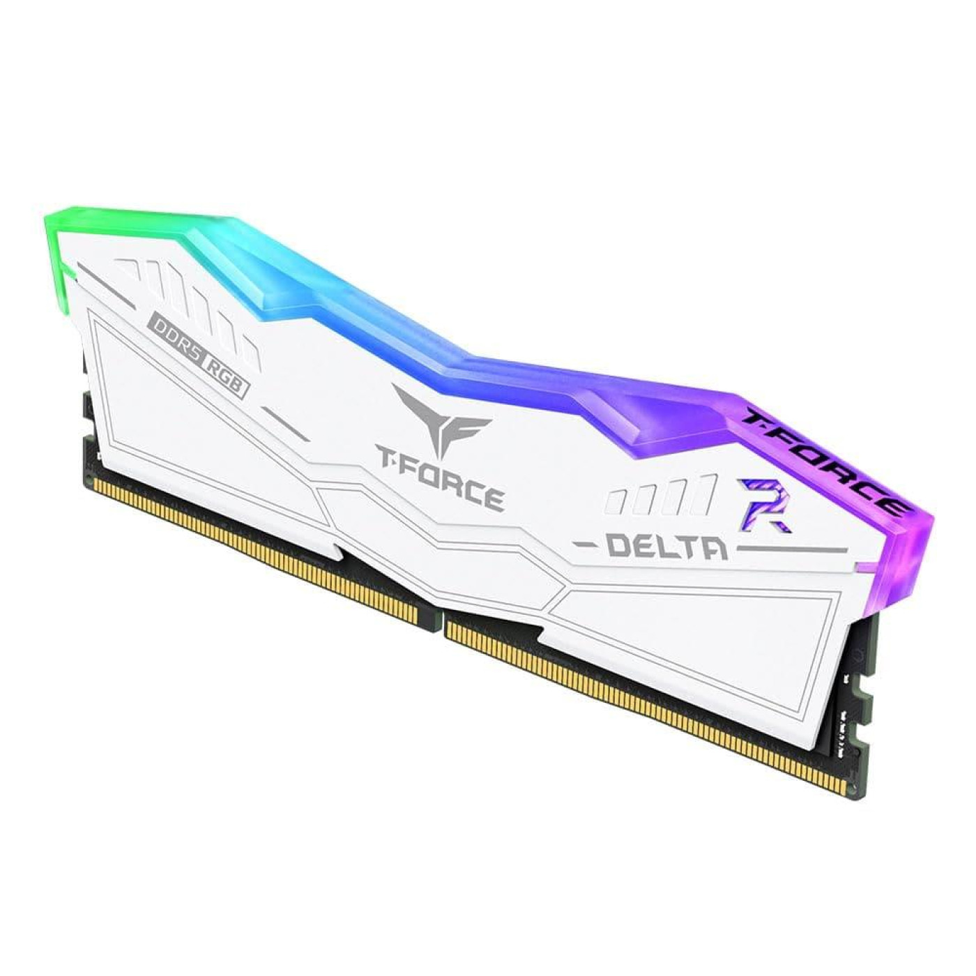 Модуль памяти Team DDR5 16GB (2x8) T-Force Delta 6000MHz RGB White (FF4D516G6000HC38ADC01)