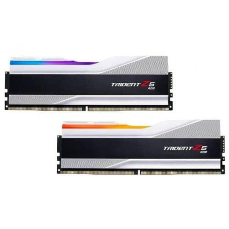 Модуль пам'яті G.Skill DDR5 32GB (2x16) Trident Z5 RGB Silver 6000 Mhz XMP (F5-6000J3238F16GX2-TZ5RS)