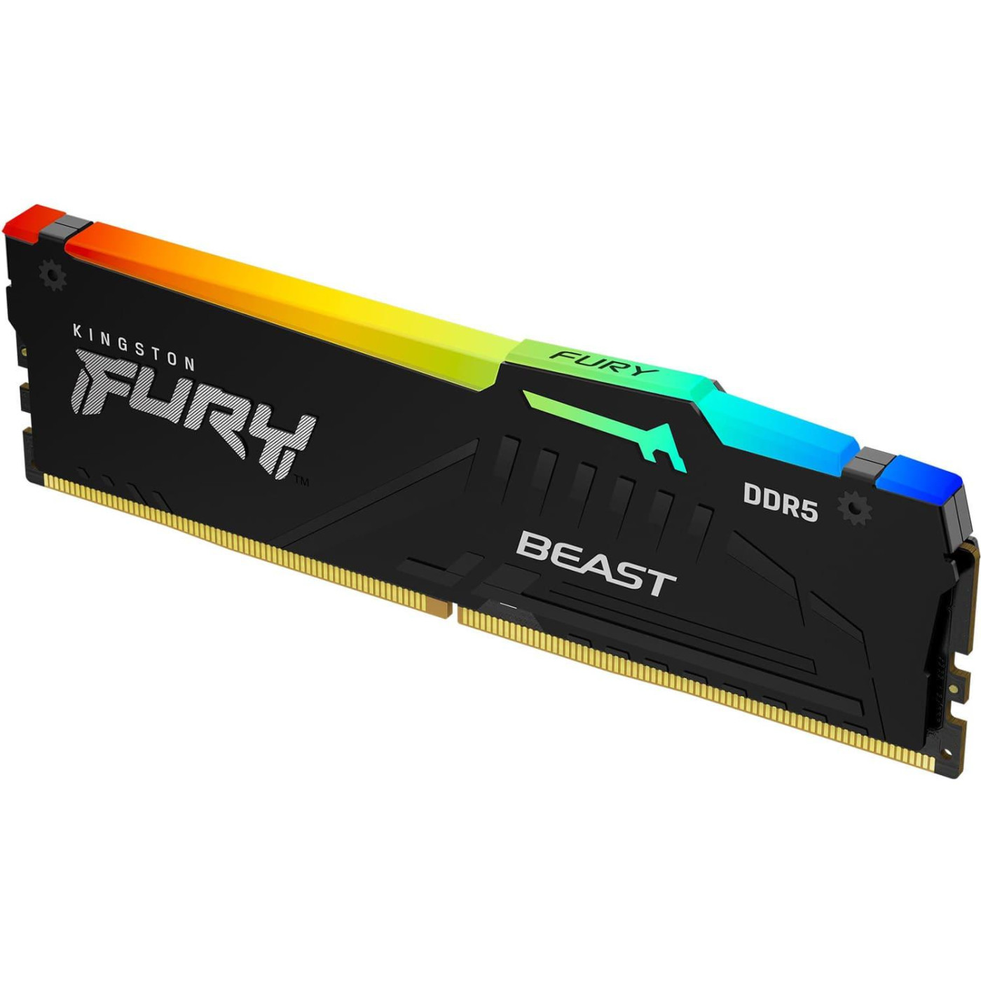 Модуль памяти Kingston Fury DDR5 32Gb 5200MHz Beast Black RGB (KF552C40BBA-32)