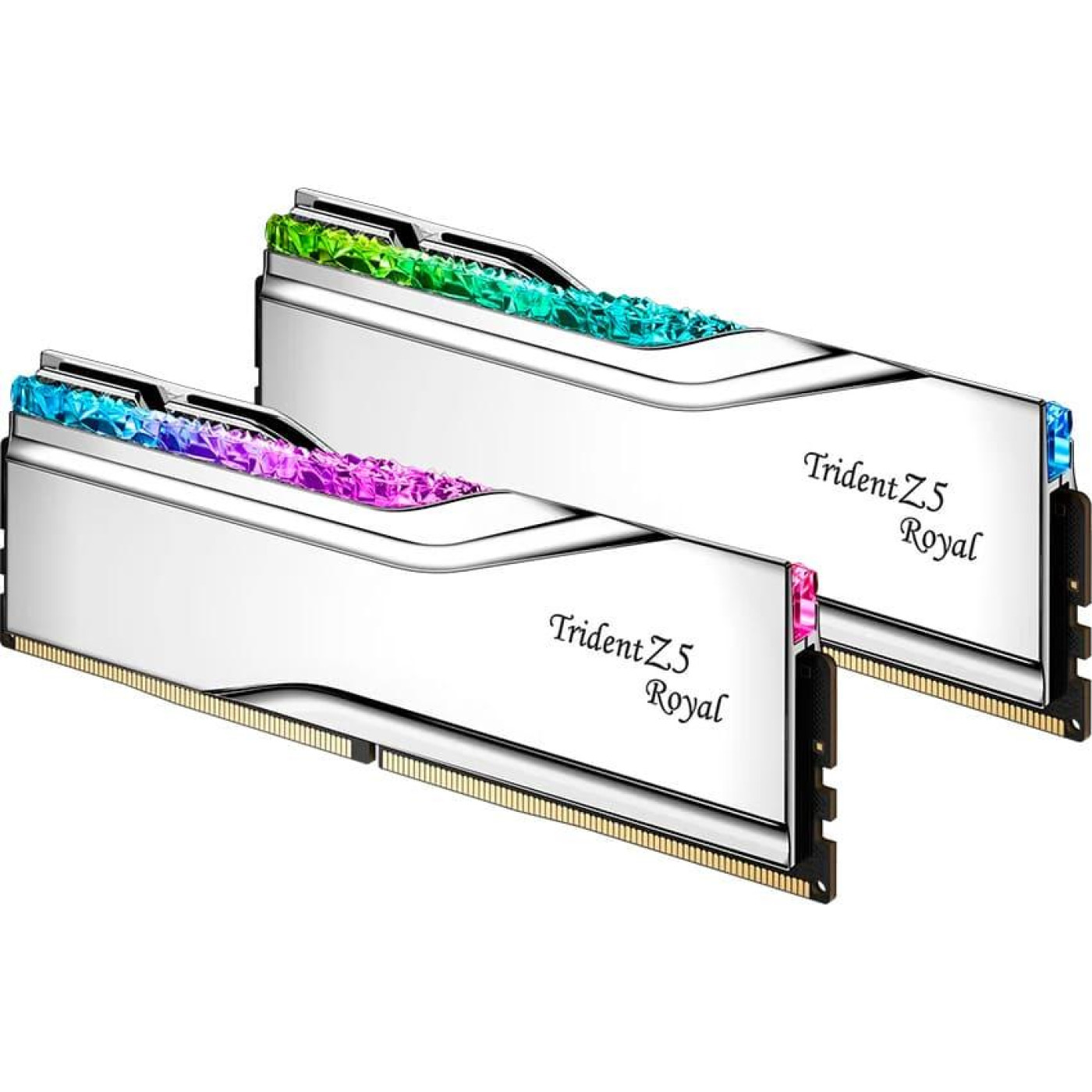 Модуль пам'яті G.Skill DDR5 64GB (2x32) 6400MHz Trident Z5 Royal XMP (F5-6400J3239G32GX2-TR5S)