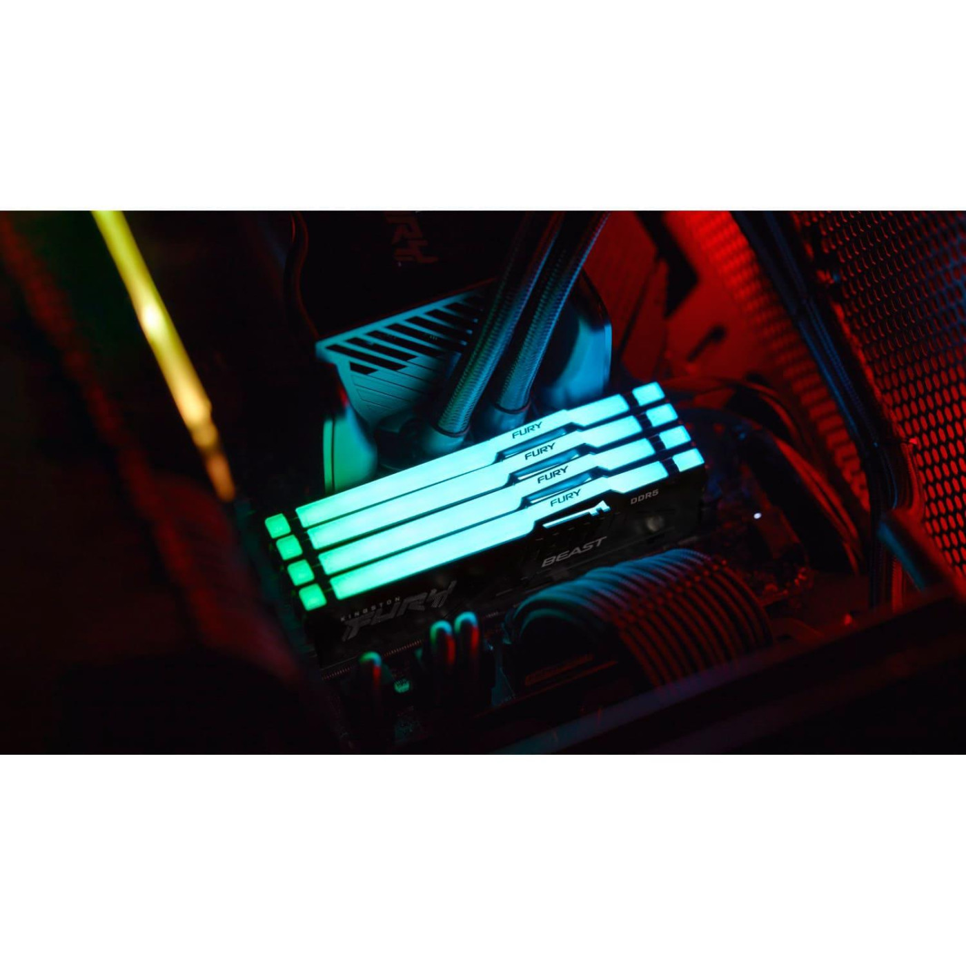 Модуль памяти Kingston Fury DDR5 16GB 6400MHz Beast RGB EXPO (KF564C32BBEA-16)