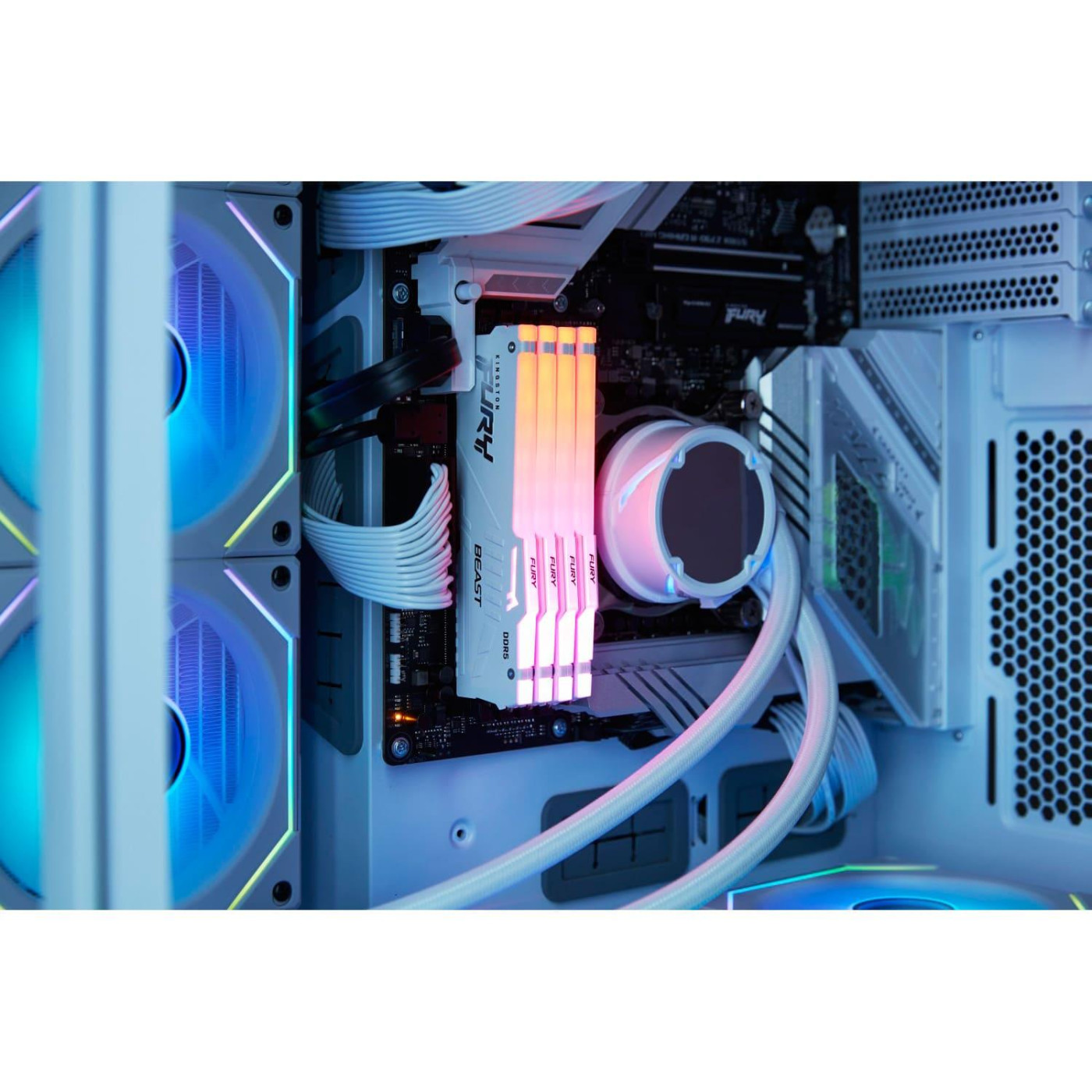 Модуль пам'яті Kingston Fury DDR5 32GB 6000MHz Beast White RGB EXPO (KF560C30BWEA-32)