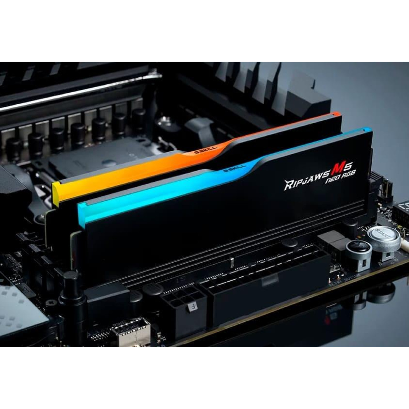 Модуль памяти G.Skill DDR5 64GB (2x32) Ripjaws M5 6000Mhz Neo RGB Black AMD EXPO (F5-6000J3040G32GX2-RM5NRK)