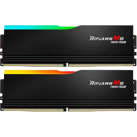 Модуль пам'яті G.Skill DDR5 96GB (2x48) Ripjaws M5 6000Mhz Neo RGB Black AMD EXPO (F5-6000J3036F48GX2-RM5NRK) Б/в
