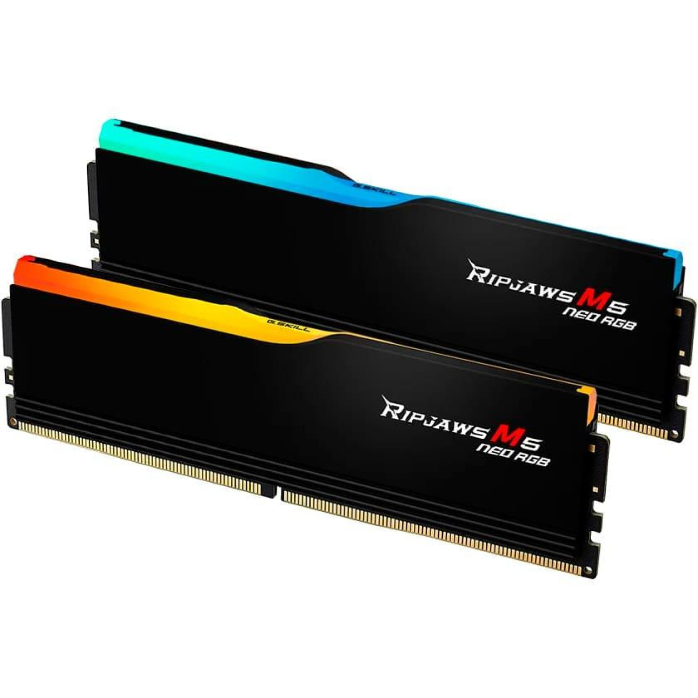Модуль пам'яті G.Skill DDR5 96GB (2x48) Ripjaws M5 6000Mhz Neo RGB Black AMD EXPO (F5-6000J3036F48GX2-RM5NRK) Б/в