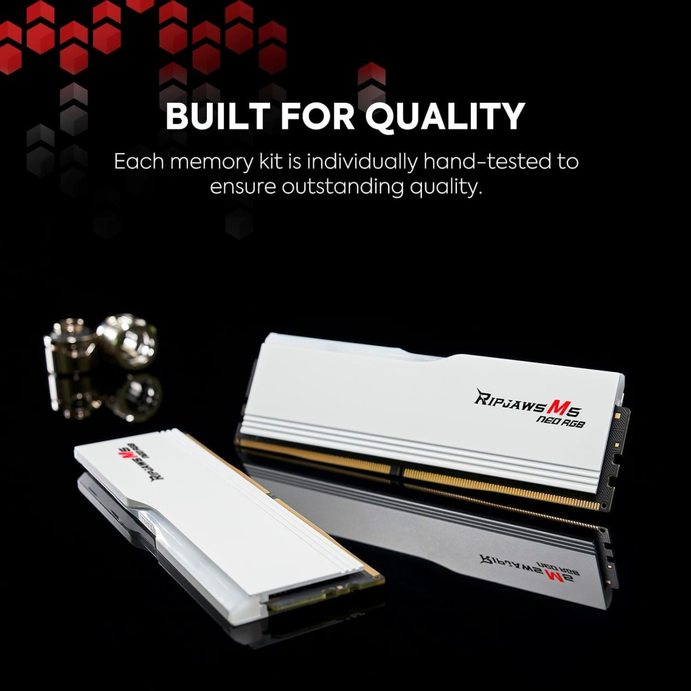 Модуль памяти G.Skill DDR5 96GB (2x48) Ripjaws M5 6000Mhz Neo RGB White AMD EXPO (F5-6000J3036F48GX2-RM5NRW)