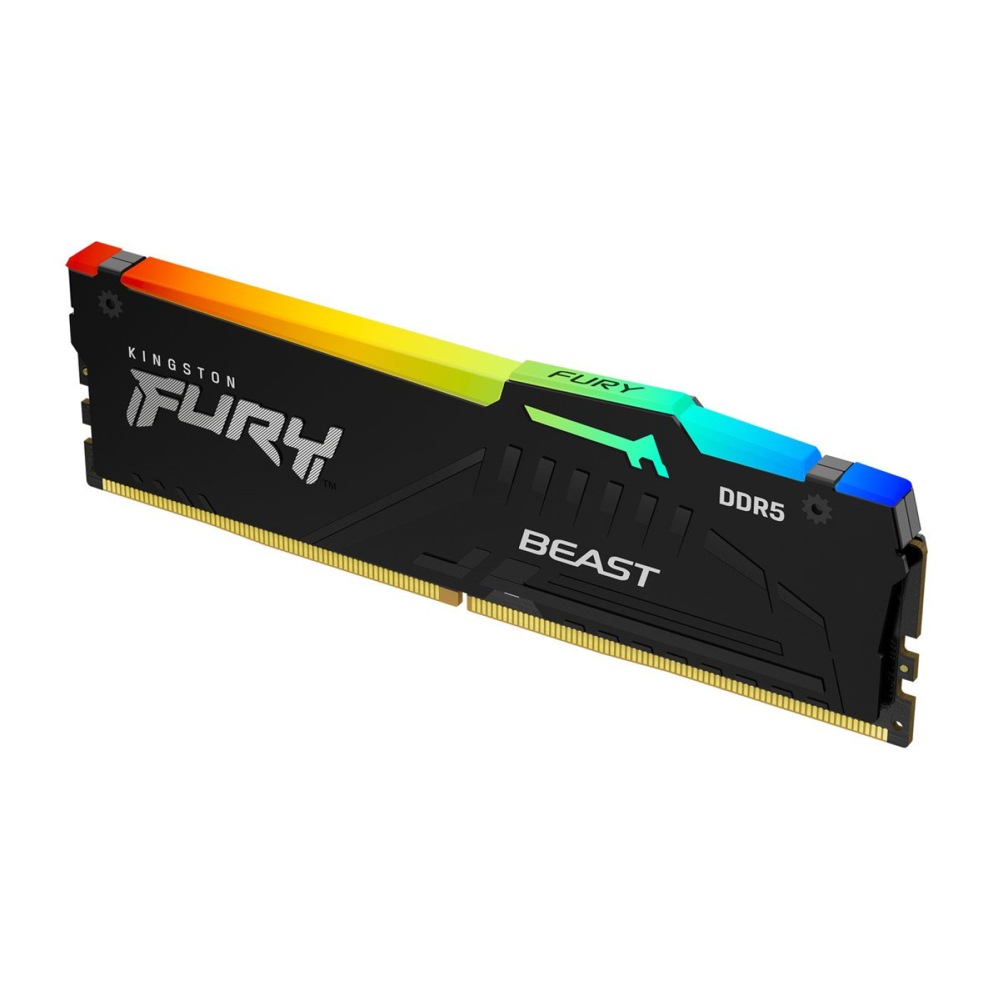 Модуль пам'яті Kingston Fury DDR5 16GB Beast 5600MHz Black RGB AMD EXPO (KF556C36BBEA-16)
