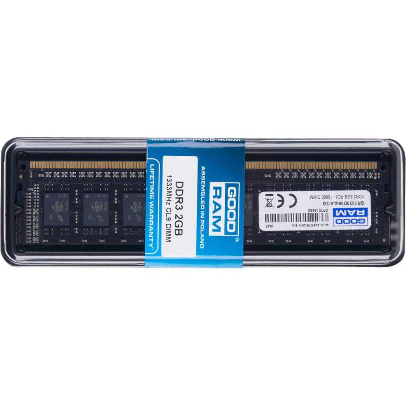 Модуль пам'яті GoodRam DDR3 2Gb 1333 MHz (GR1333D364L9/2G) Б/в