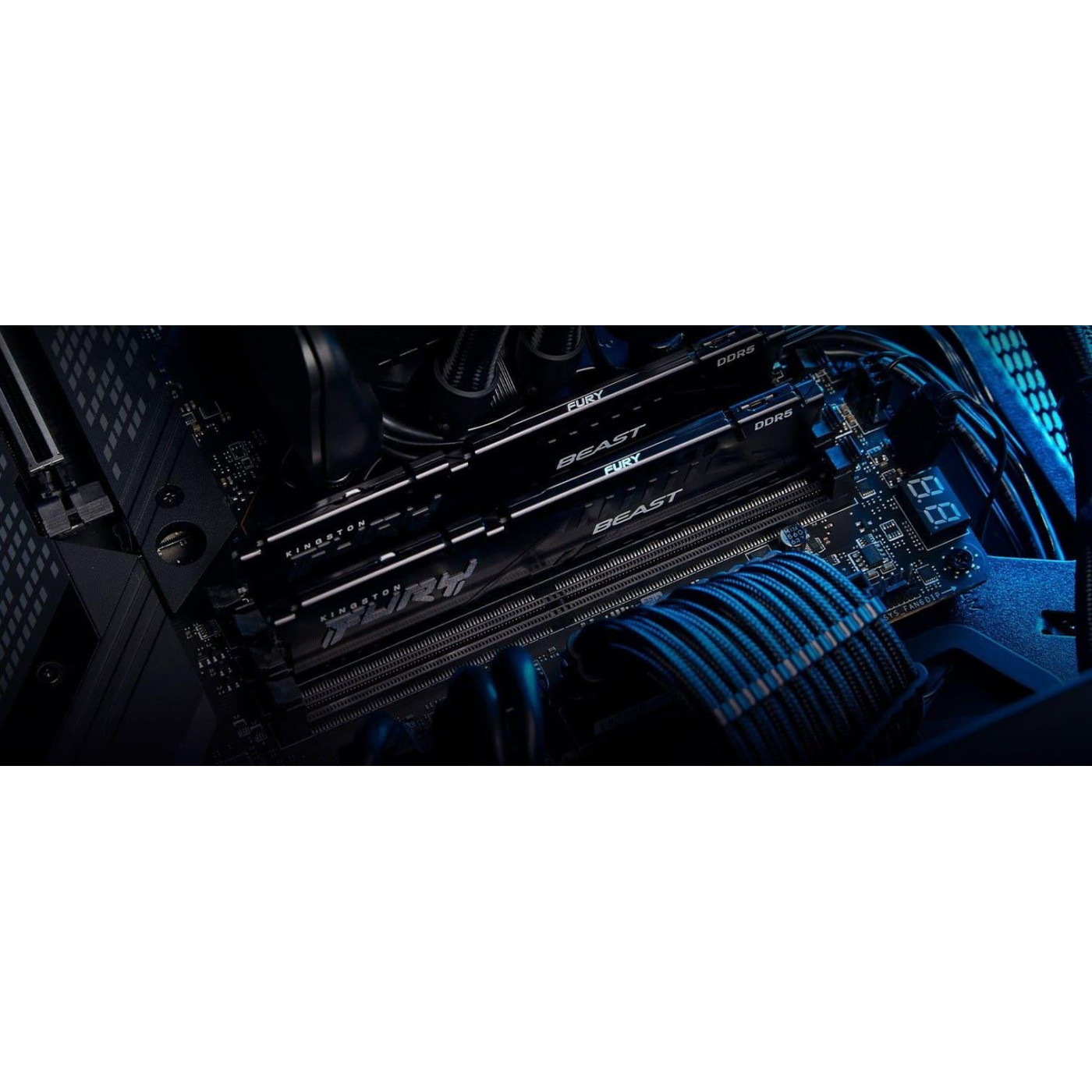 Модуль пам'яті Kingston Fury DDR5 32GB (2х16) 6000MHz Beast Black AMD EXPO (KF560C36BBEK2-32) U1