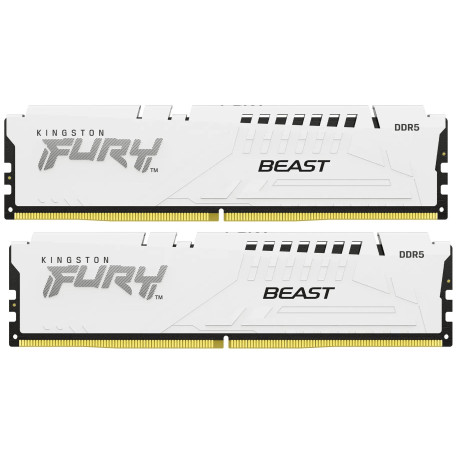Модуль памяти Kingston Fury DDR5 32GB (2x16) 5600MHz Beast White EXPO (KF556C36BWEK2-32)