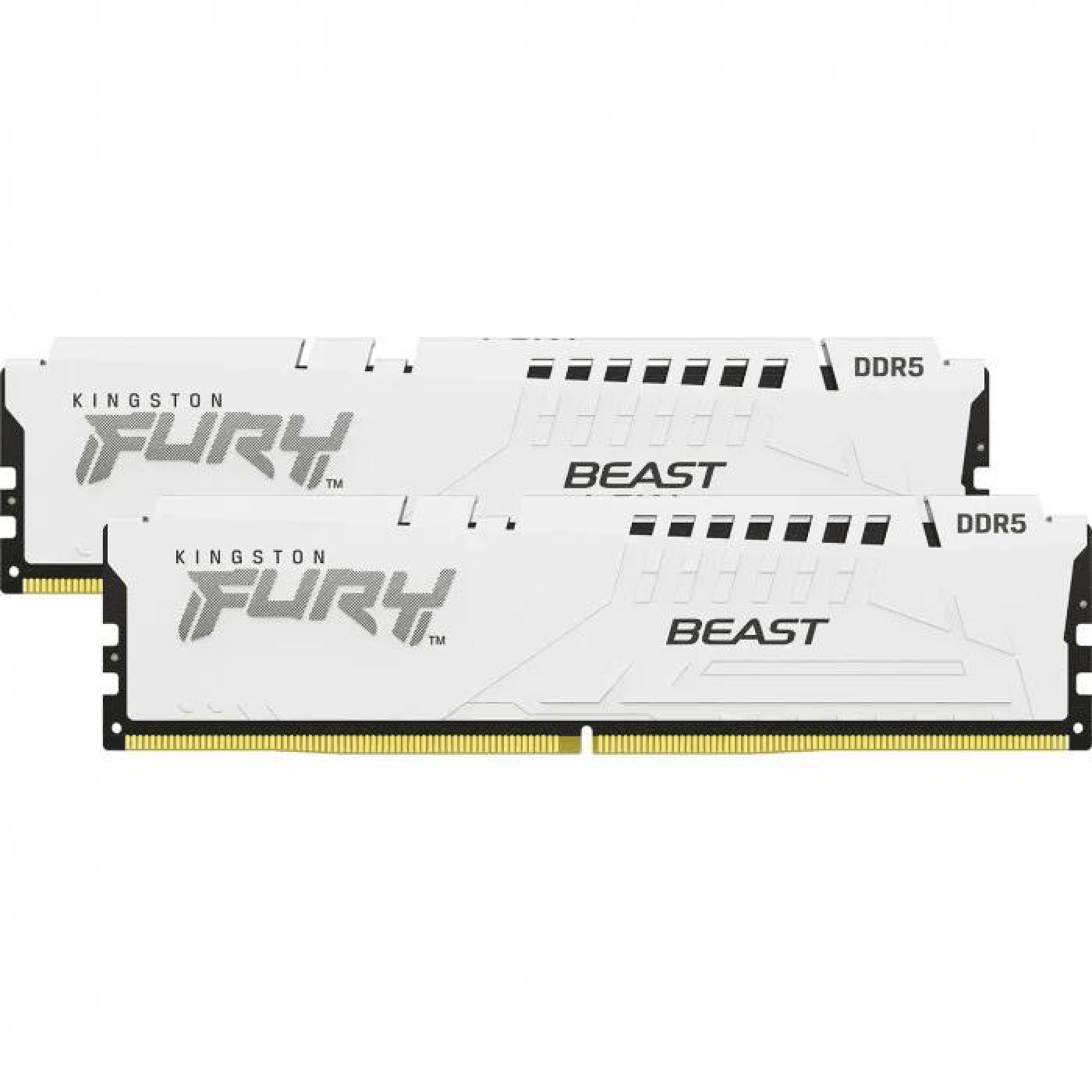 Модуль памяти Kingston Fury DDR5 64GB (2x32) 5200MHz Beast White EXPO (KF552C36BWEK2-64)