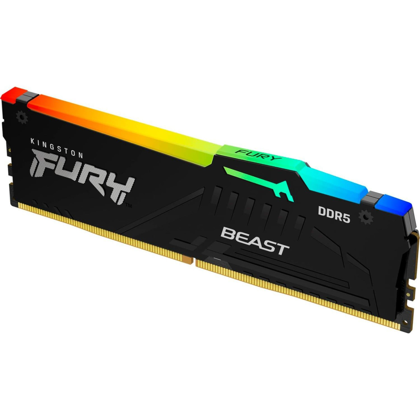 Модуль пам'яті Kingston Fury DDR5 32GB 5200MHz Beast RGB Black (KF552C40BB2A-32)