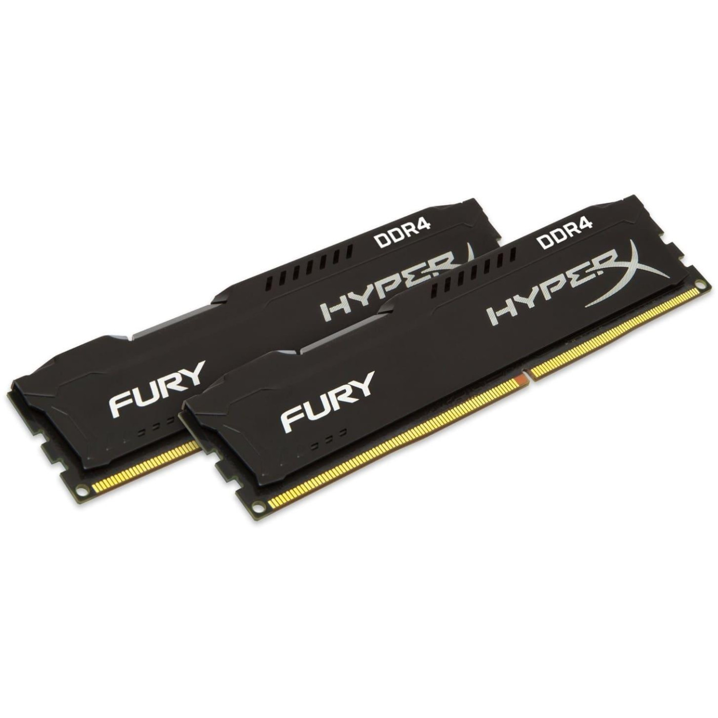 Модуль памяти HyperX DDR4 32Gb (2x16) Kingston Fury Black 2400 MHz (HX424C15FBK2/32) Б/у