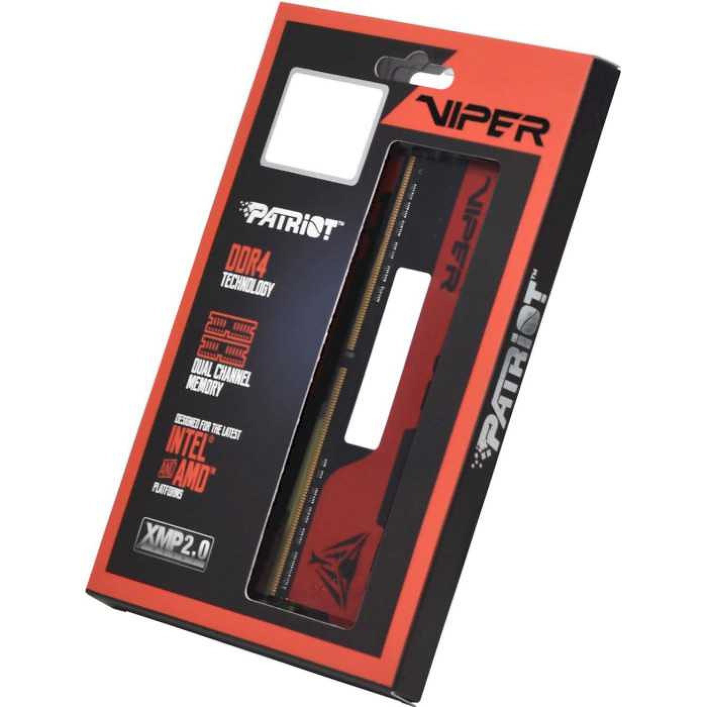 Модуль пам'яті Patriot DDR4 8Gb Viper Elite II 3200 MHz Red (PVE248G320C8) Б/в