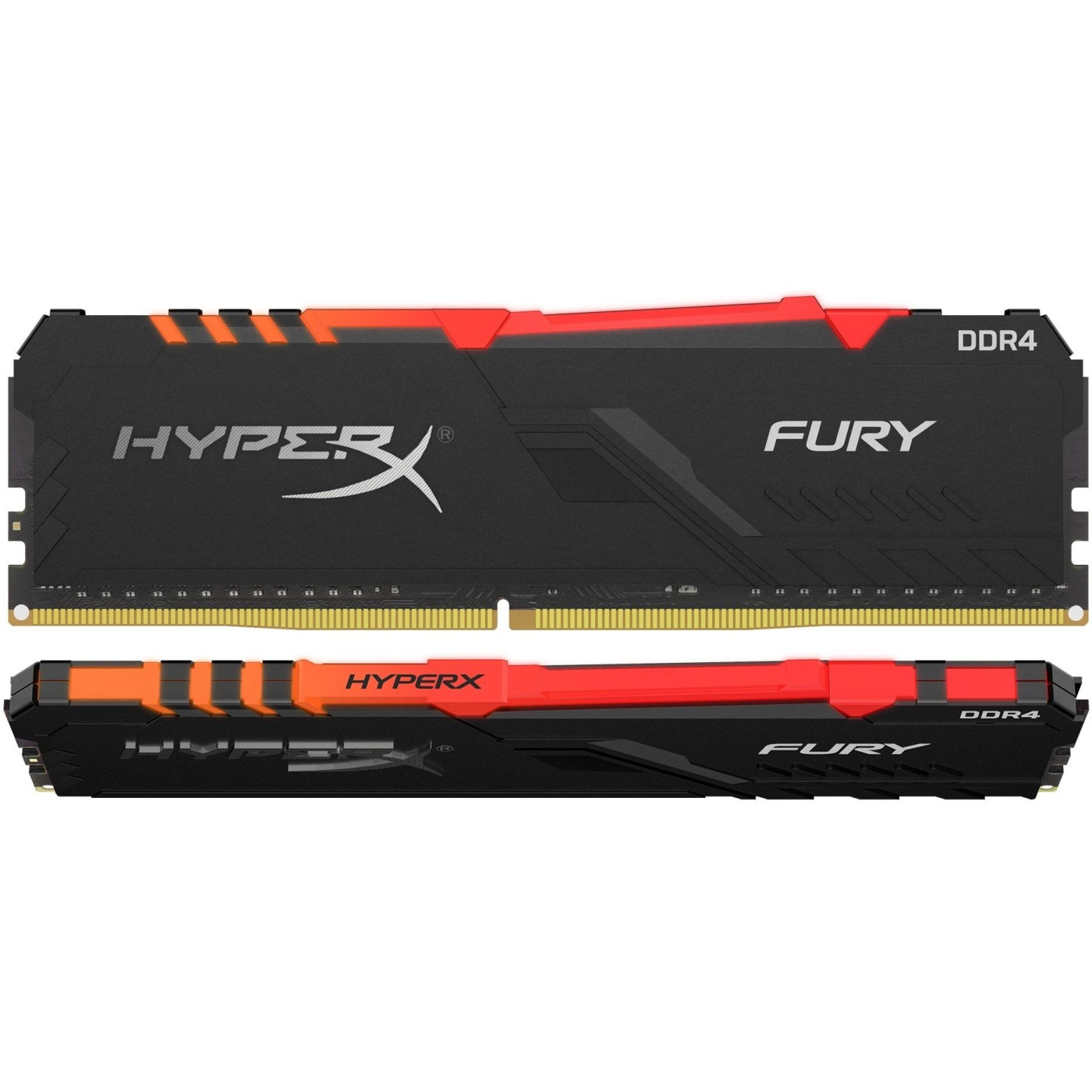 Модуль памяти HyperX DDR4 32Gb (2x16) Kingston Fury RGB 3733 Mhz (HX437C19FB3AK2/32) Б/у