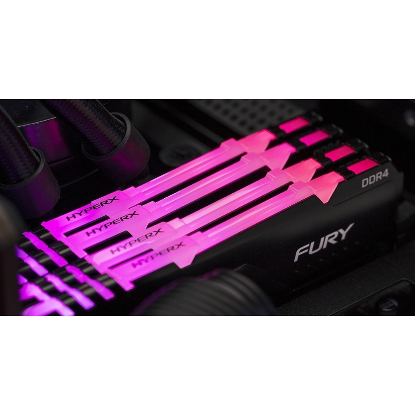 Модуль памяти HyperX DDR4 32Gb (2x16) Kingston Fury RGB 3733 Mhz (HX437C19FB3AK2/32) Б/у