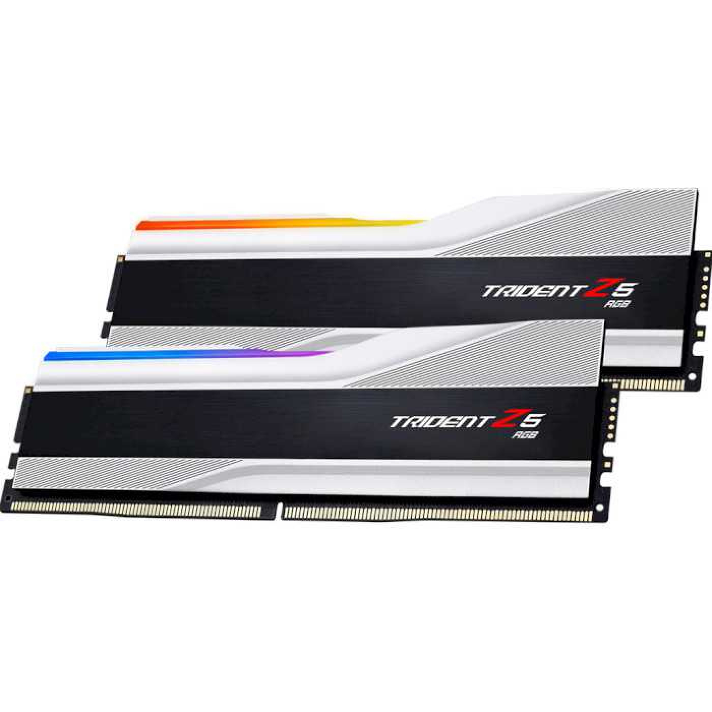 Модуль памяти G.Skill DDR5 32Gb (2x16) Trident Z5 RGB Silver 6000MHz 1.2V CL36 (F5-6000J3636F16GX2-TZ5RS) U1