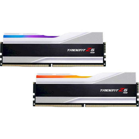 Модуль пам'яті G.Skill DDR5 32GB (2x16) Trident Z5 RGB 5600MHz Silver 1.2V CL36 (F5-5600J3636C16GX2-TZ5RS) Б/в