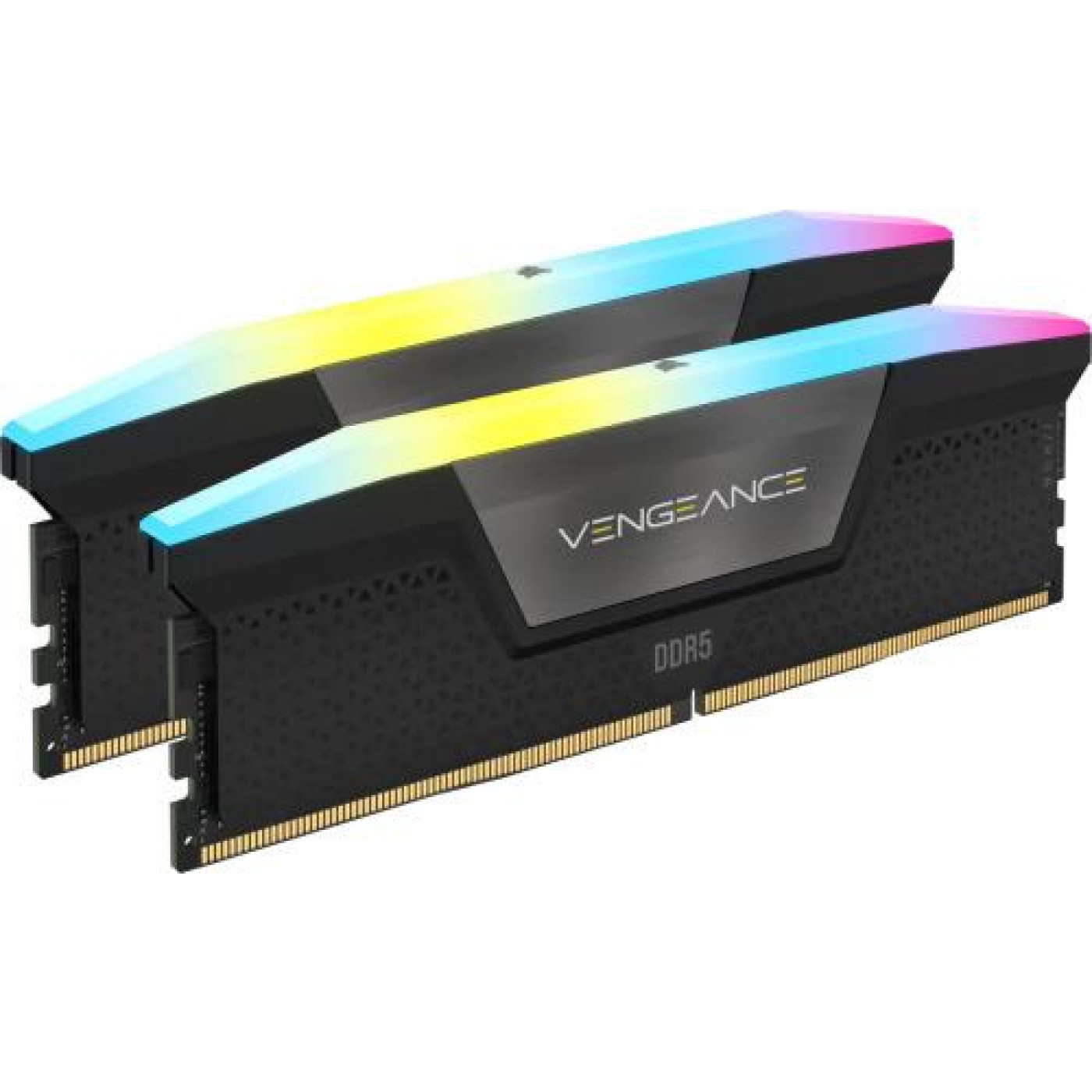 Модуль памяти Corsair DDR5 64GB (2x32) VENGEANCE RGB 6000MHz DIMM XMP 3.0 Black (CMH64GX5M2B6000C40)