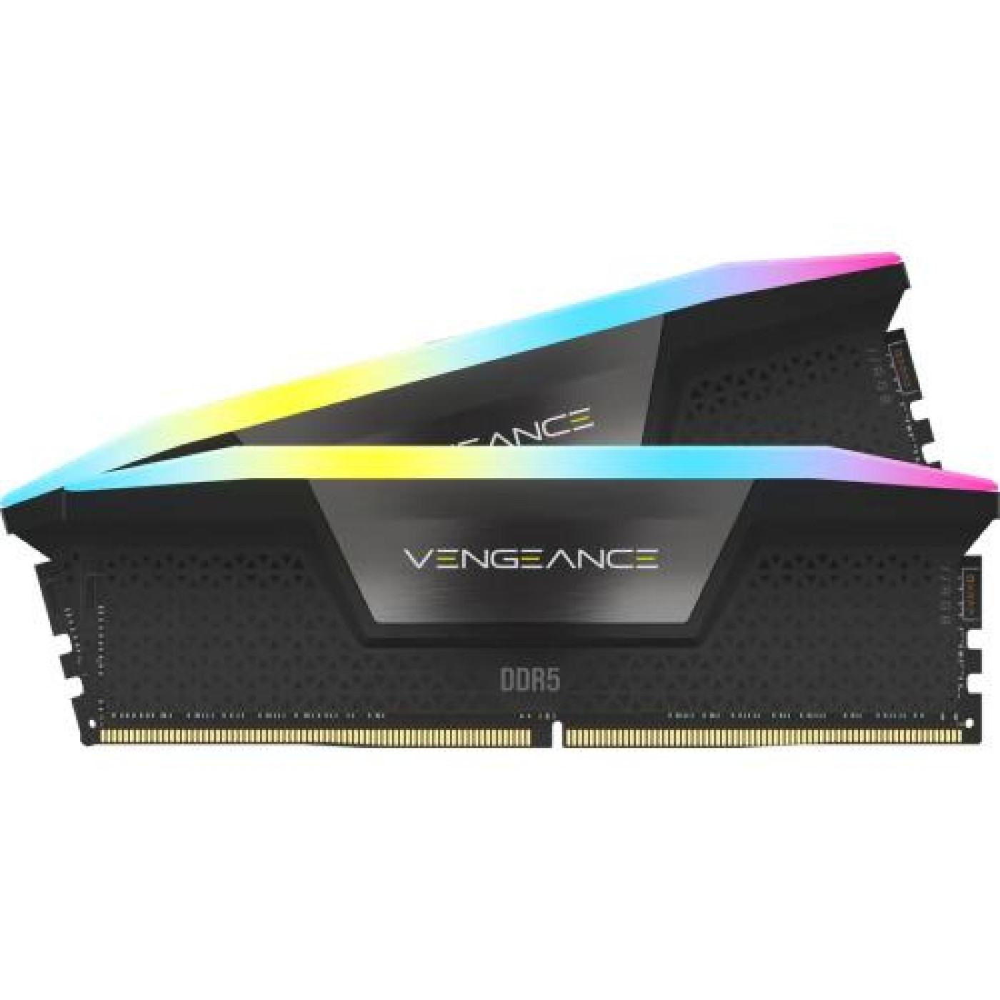 Модуль памяти Corsair DDR5 64GB (2x32) VENGEANCE RGB 6000MHz DIMM XMP 3.0 Black (CMH64GX5M2B6000C40)