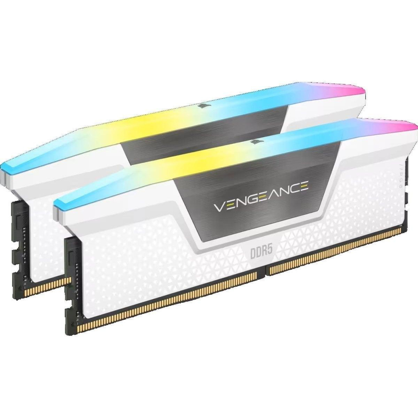 Модуль памяти Corsair DDR5 64GB (2x32) VENGEANCE RGB 6000MHz DIMM XMP 3.0 White (CMH64GX5M2B6000C40W)