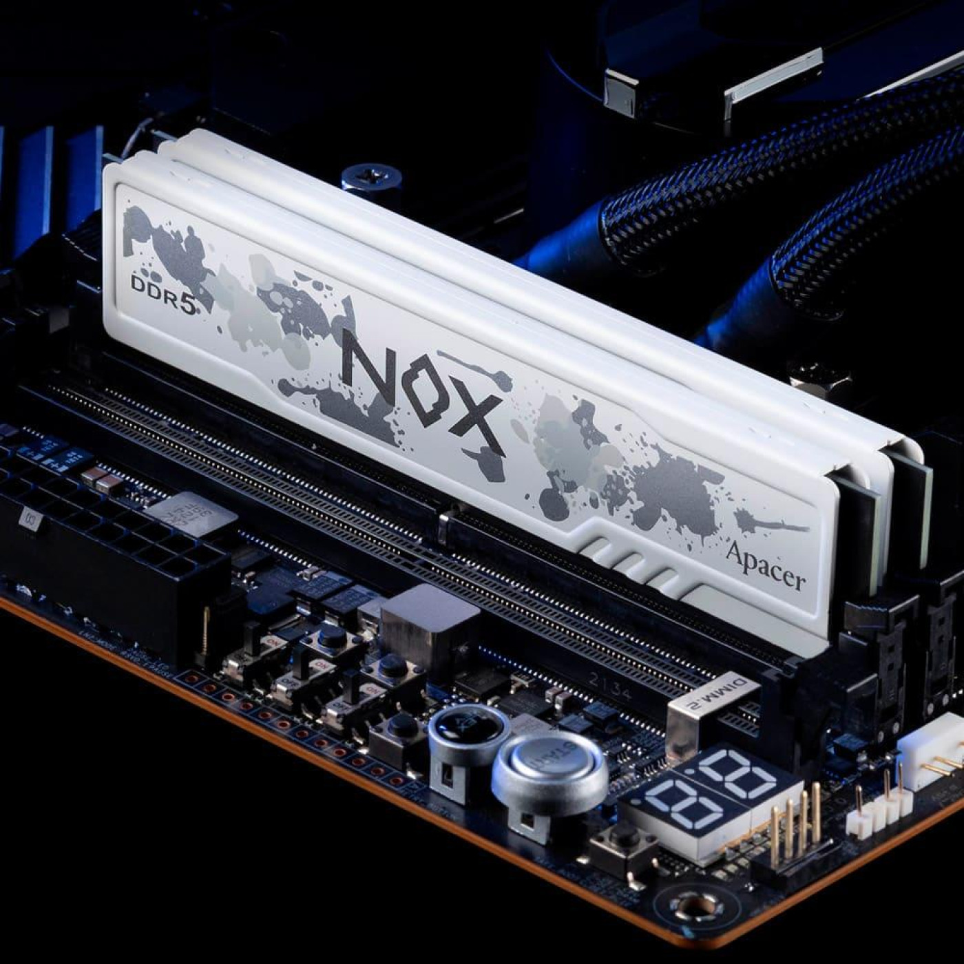 Модуль пам'яті Apacer DDR5 32Gb (2x16) 5600Mhz NOX White (AH5U32G56C522MWAA-2)