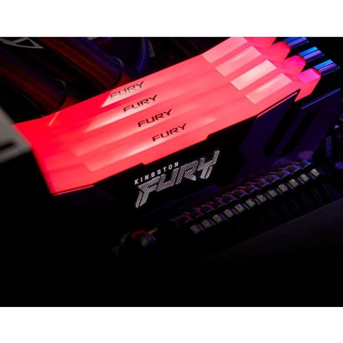 Модуль пам'яті Kingston Fury DDR5 64GB (2x32) 6400MHz Renegade Silver RGB XMP (KF564C32RSAK2-64)