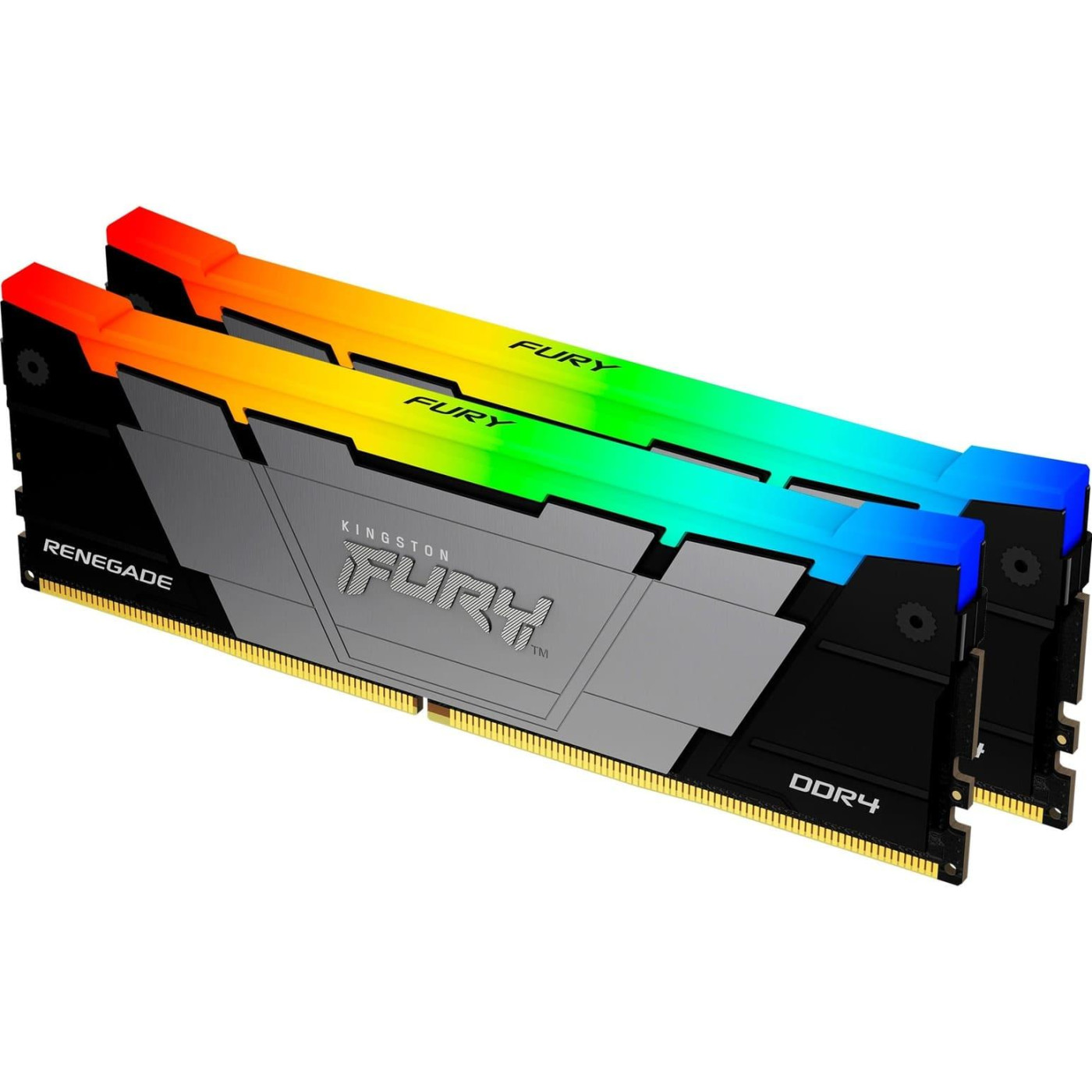 Модуль памяти Kingston Fury DDR4 16GB (2x8) 4000MHz Renegade RGB (KF440C19RB2AK2/16) Б/у